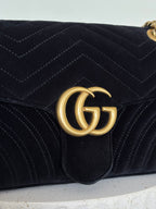 Gucci Velvet GG Marmont Bag