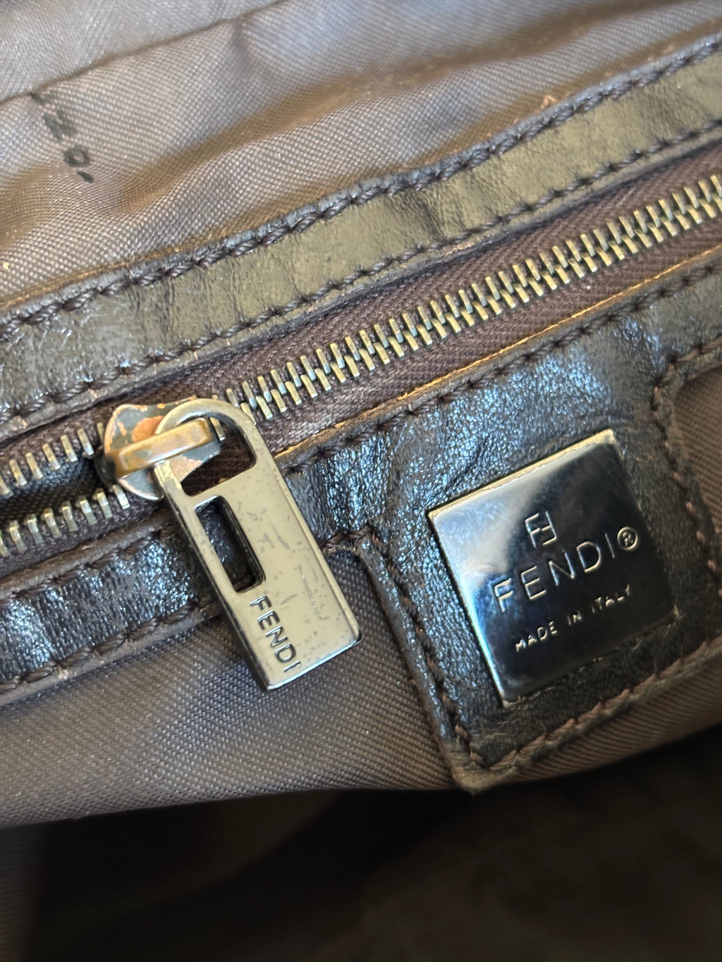 Fendi Zucchino Canvas Schoudertas