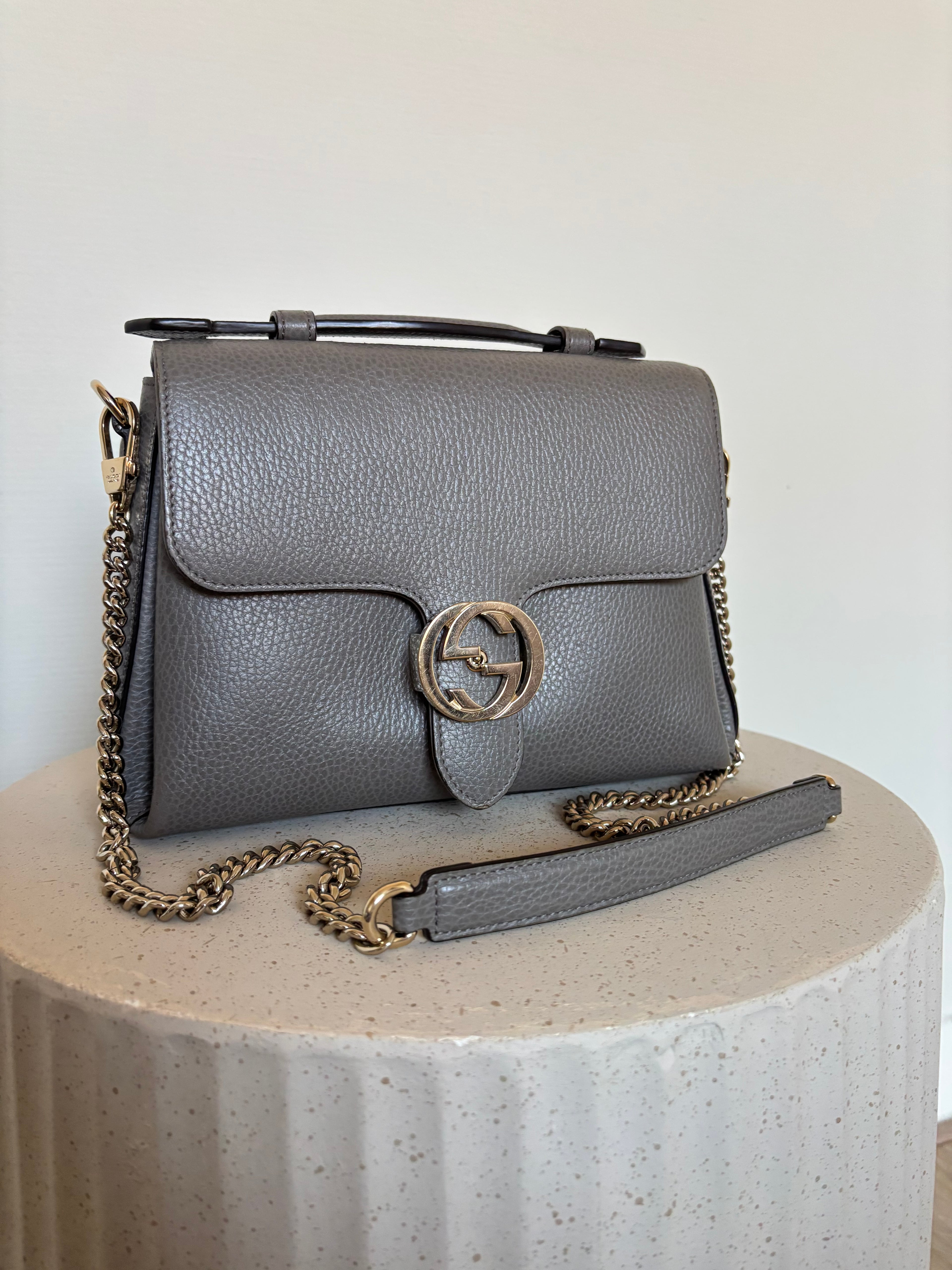 Gucci Interlocking G Top Handle Bag