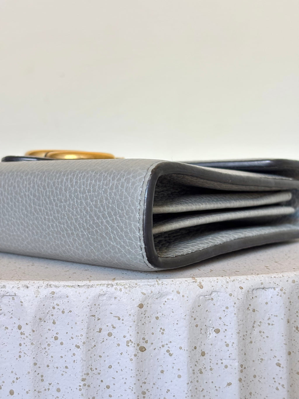 Gucci Marmont Wallet on Chain Grey