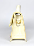 Jacquemus Le Grand Bambino White Ivory Crocodile