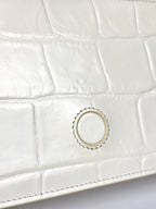 Jacquemus Le Grand Bambino White Ivory Crocodile