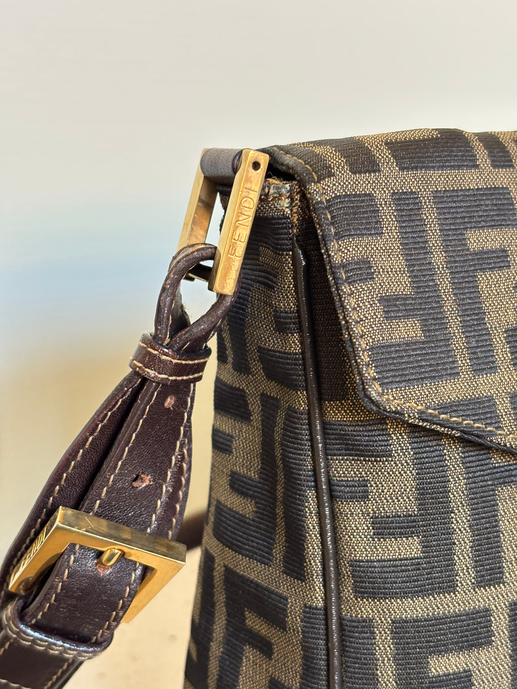 Fendi Baguette Zucca Shoulderbag