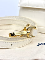 Jacquemus Le Grand Bambino White Ivory Crocodile