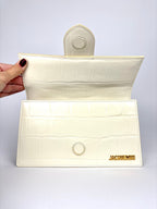 Jacquemus Le Grand Bambino White Ivory Crocodile