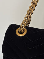 Gucci Velvet GG Marmont Bag