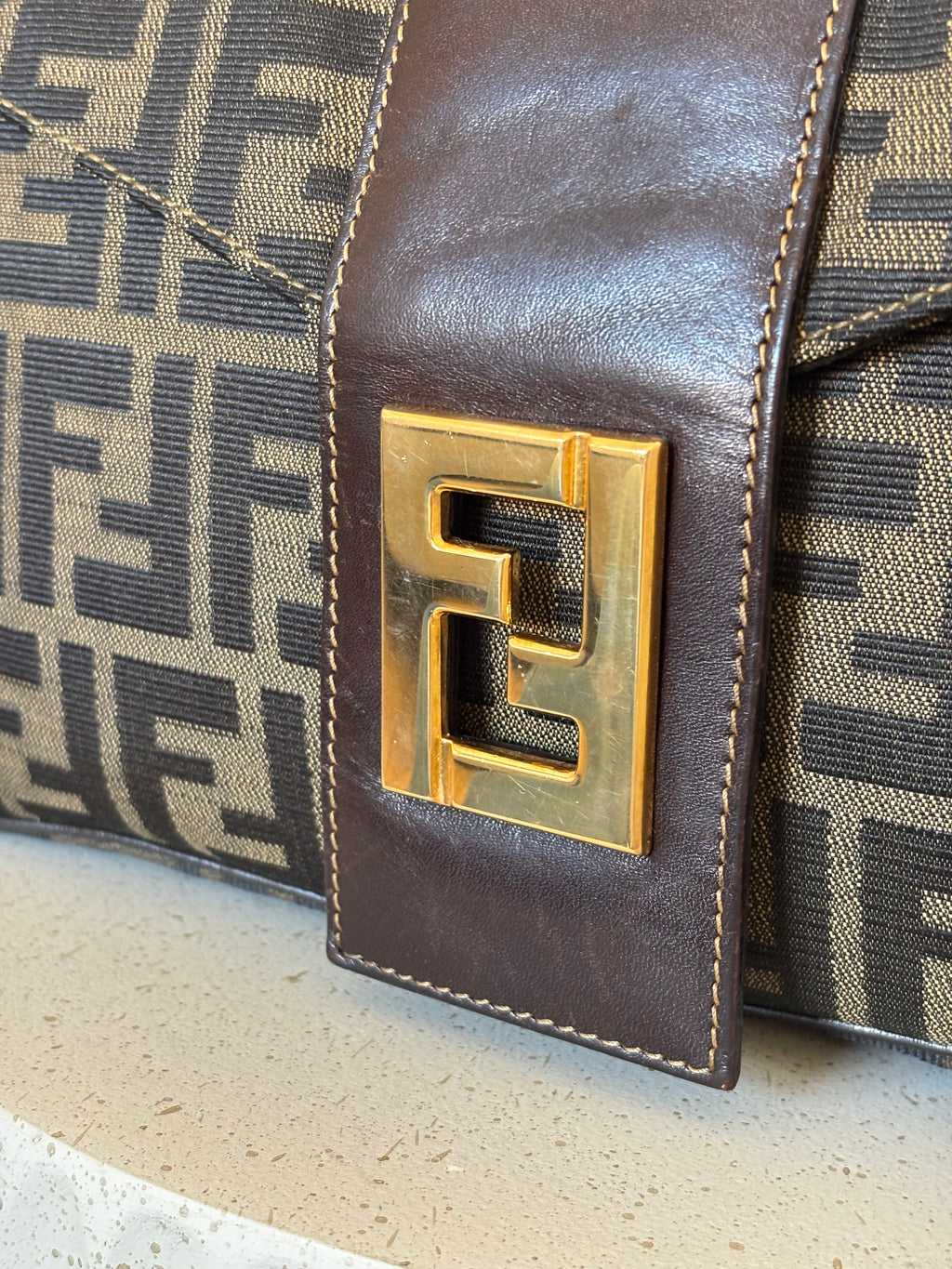 Fendi Baguette Zucca Shoulderbag