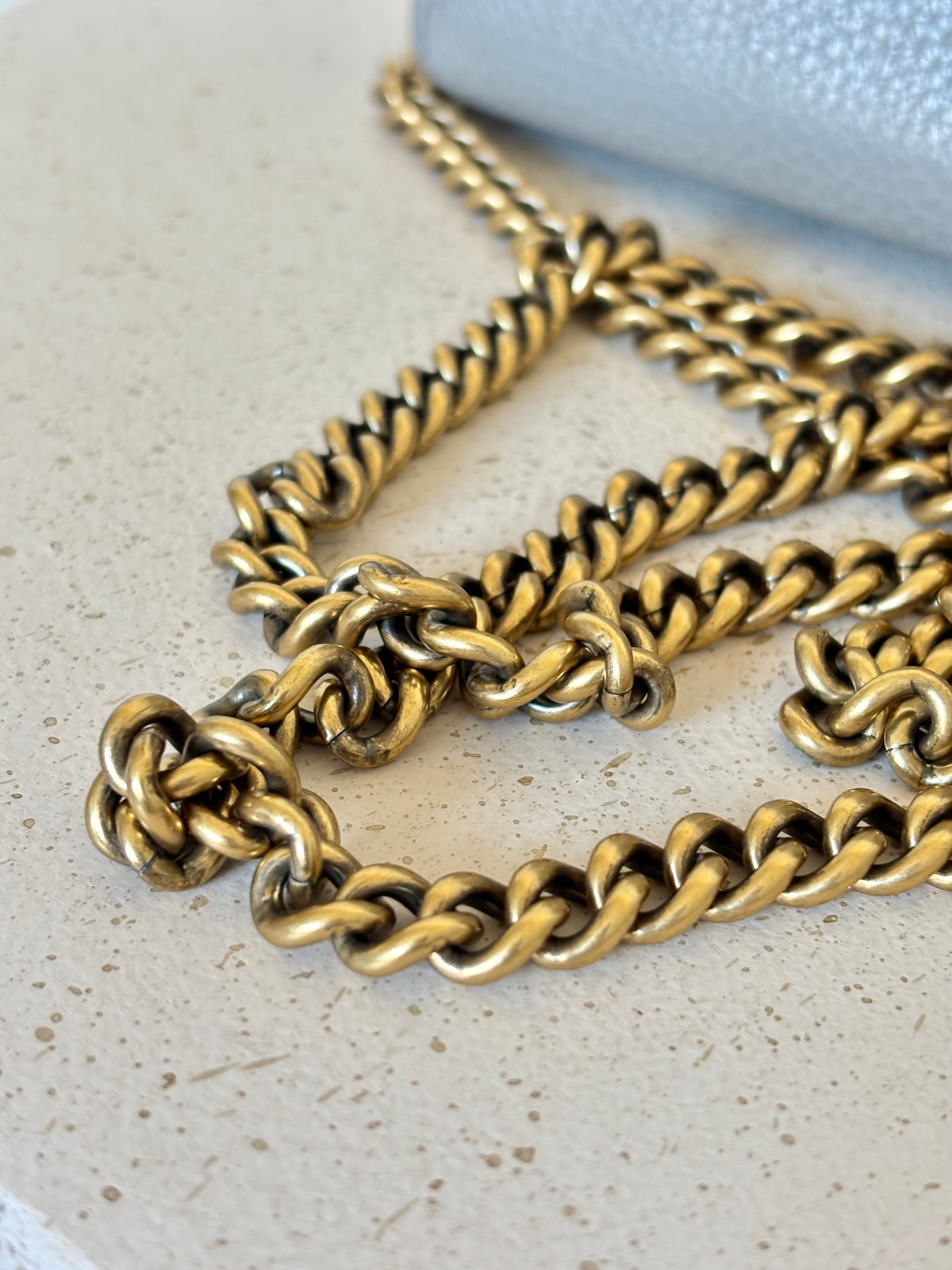 Gucci Marmont Wallet on Chain Grey