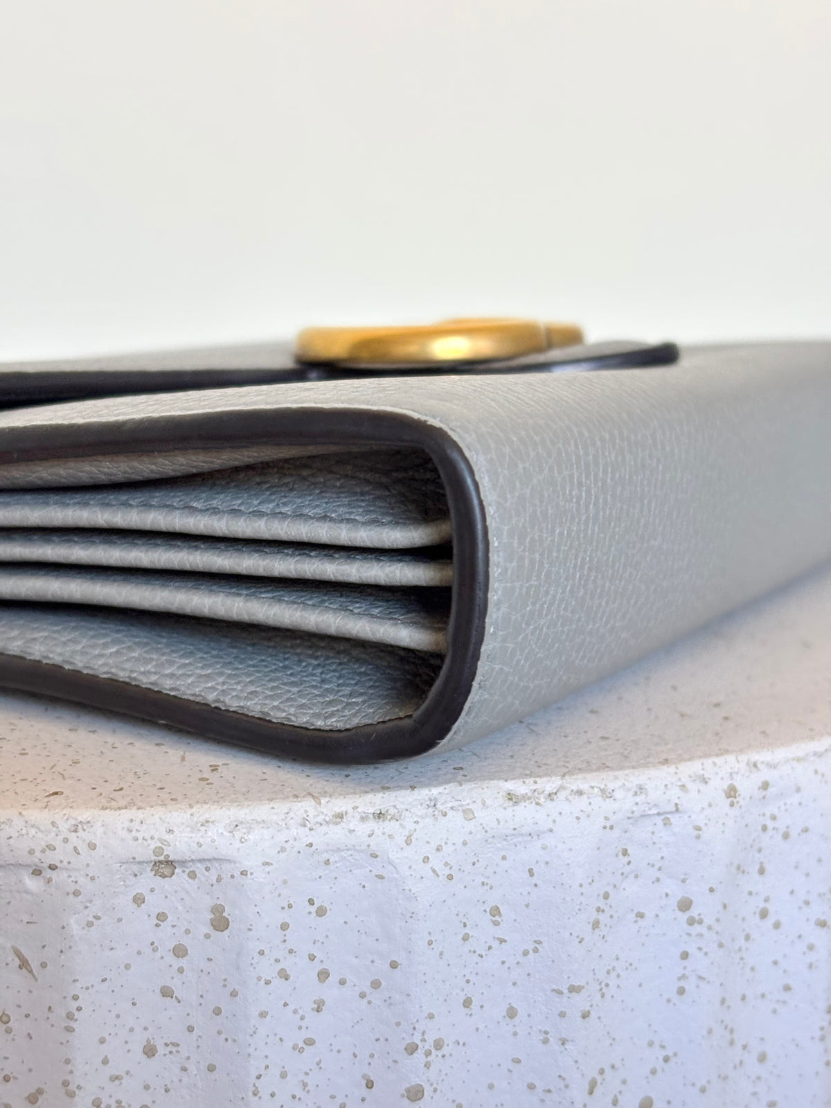 Gucci Marmont Wallet on Chain Grey