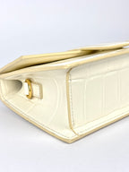 Jacquemus Le Grand Bambino White Ivory Crocodile