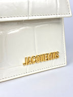 Jacquemus Le Grand Bambino White Ivory Crocodile