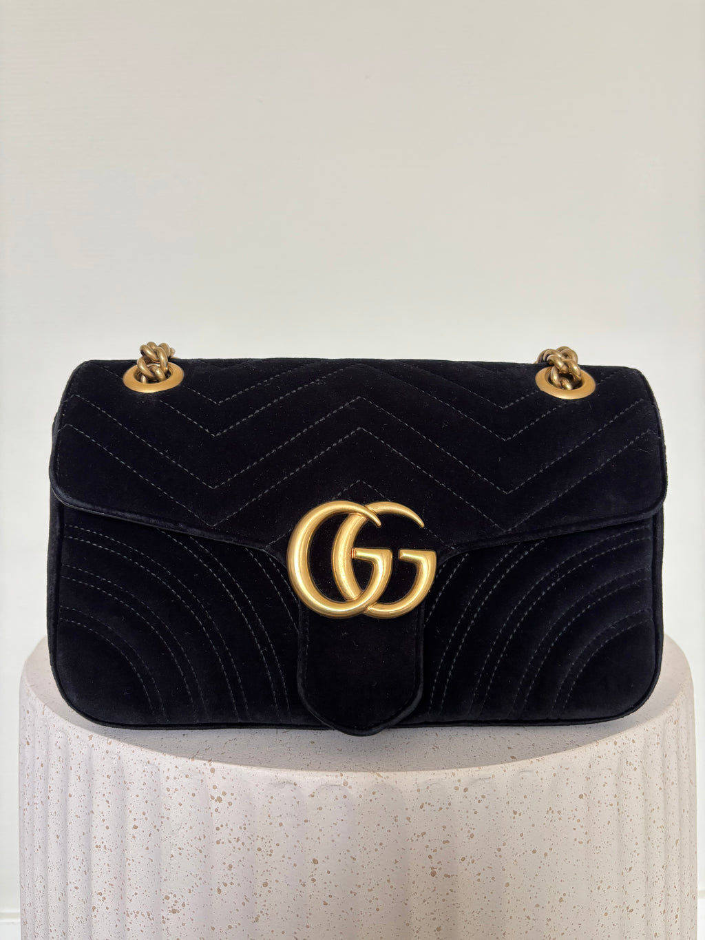 Gucci Velvet GG Marmont Bag