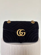 Gucci Velvet GG Marmont Bag