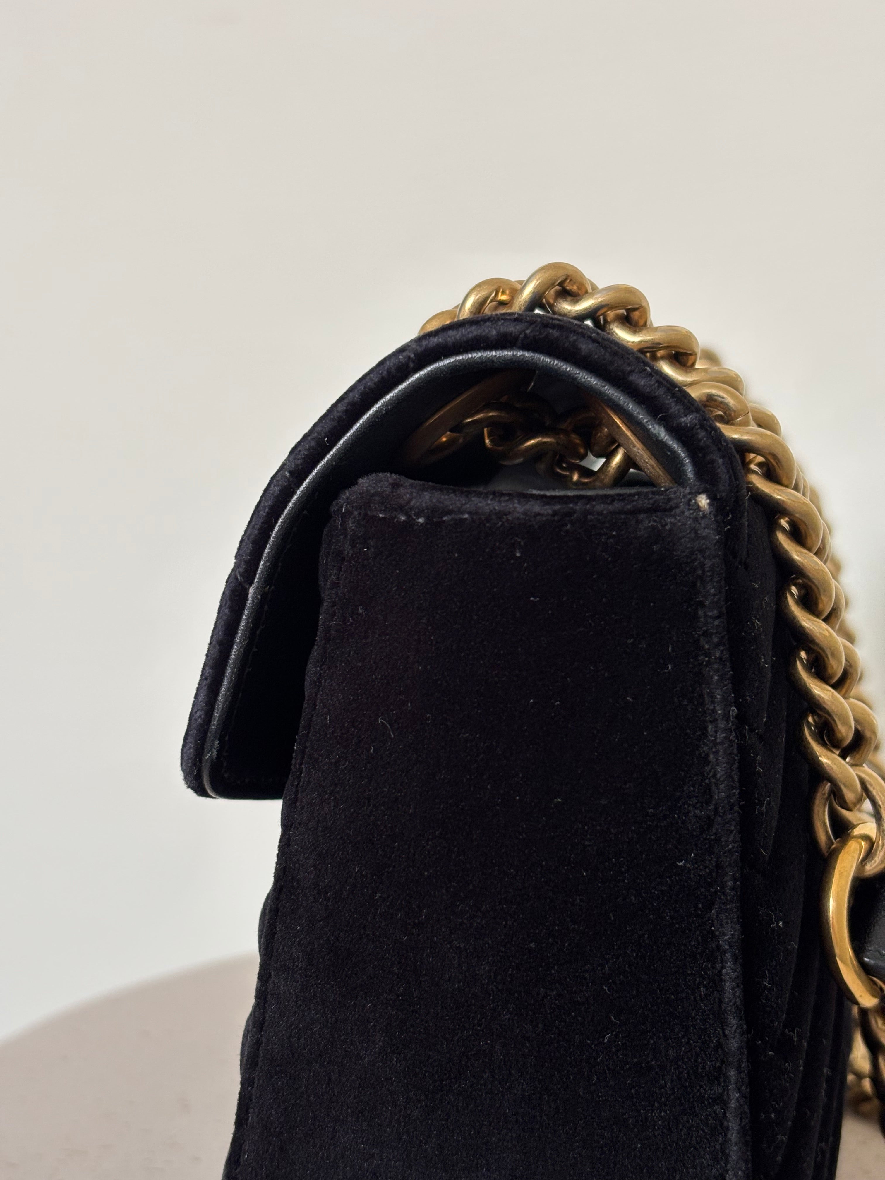 Gucci Velvet GG Marmont Bag