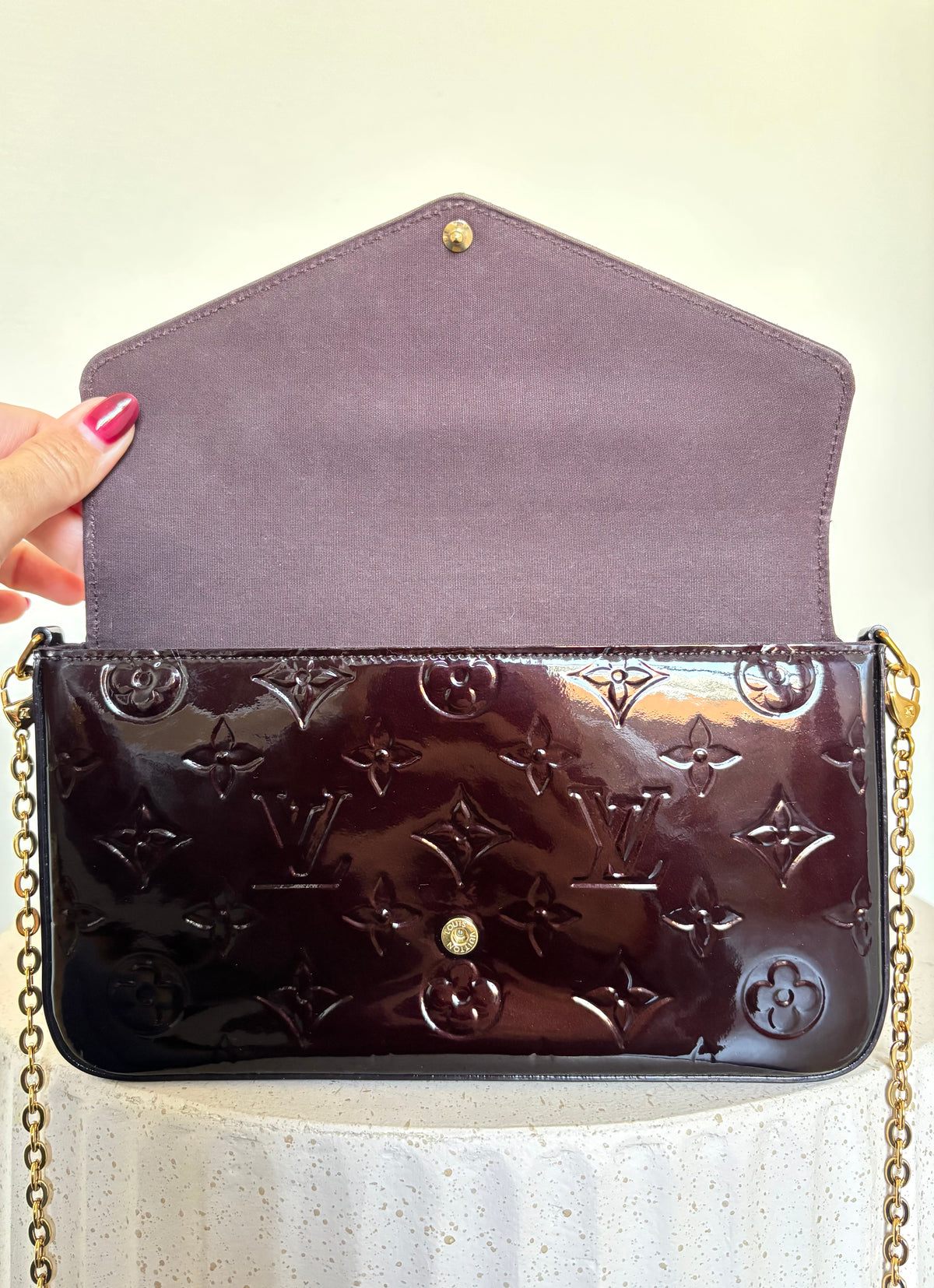 Louis Vuitton Pochette Felicie Burgundy