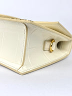 Jacquemus Le Grand Bambino White Ivory Crocodile