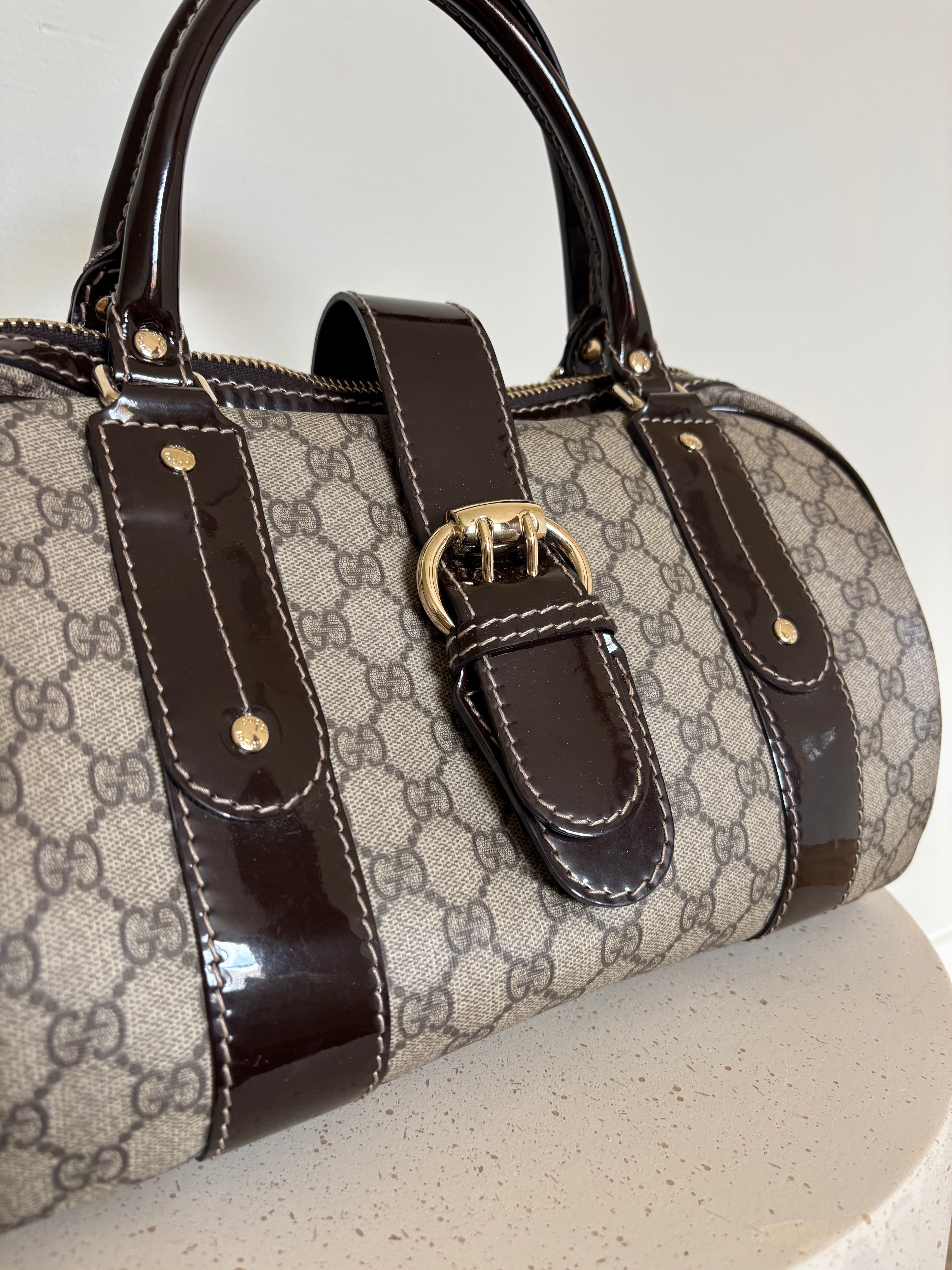 Gucci GG Supreme Boston Bag