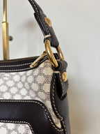 Celine Macadam Canvas & PVC Leather Shoulder Bag