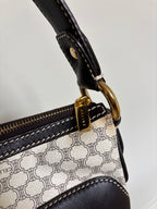 Celine Macadam Canvas & PVC Leather Shoulder Bag