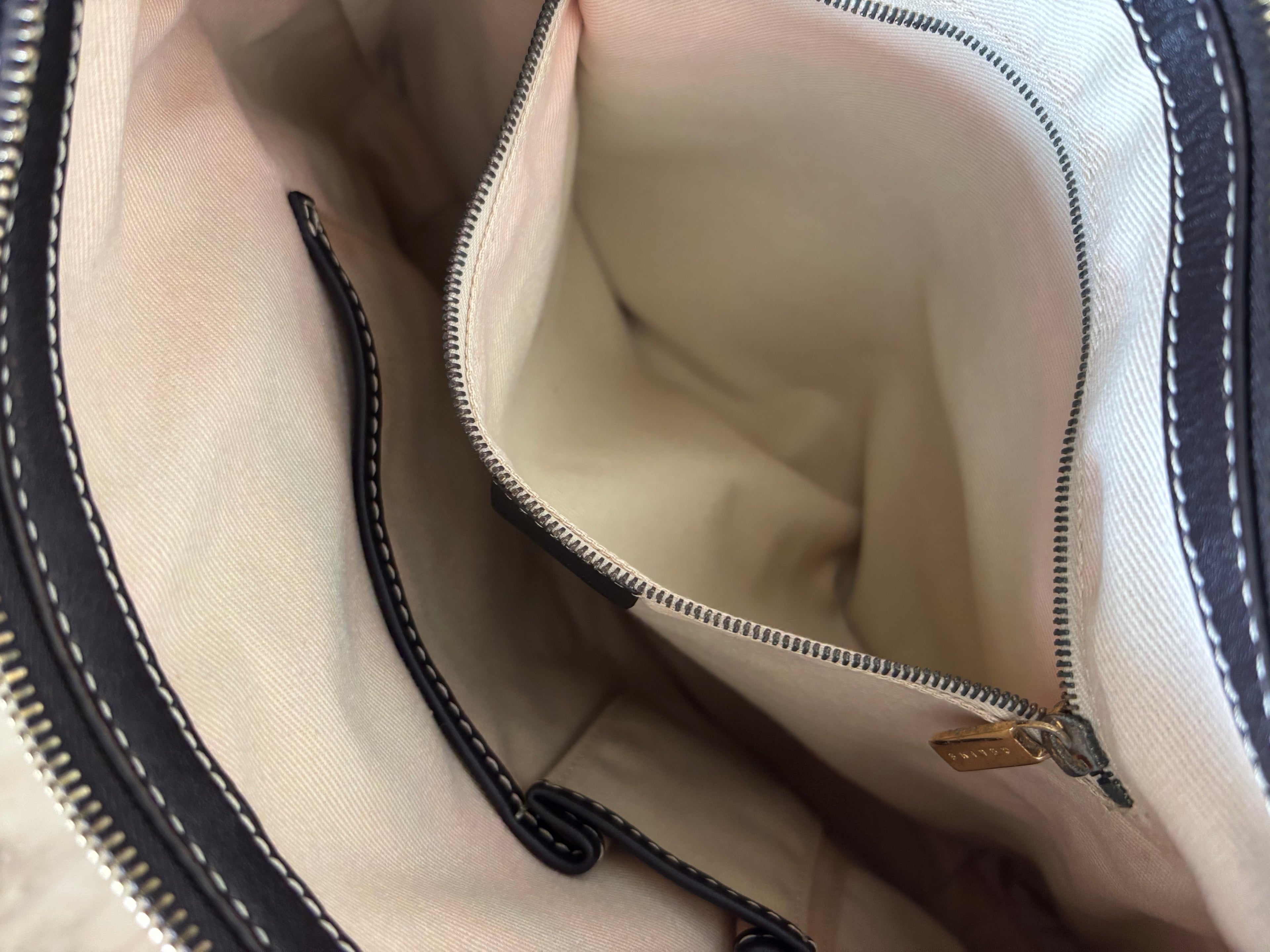 Celine Macadam Canvas & PVC Leather Shoulder Bag