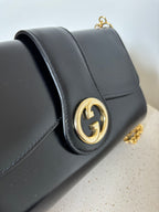 Gucci Black Leather Shoulder Bag