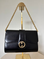 Gucci Black Leather Shoulder Bag
