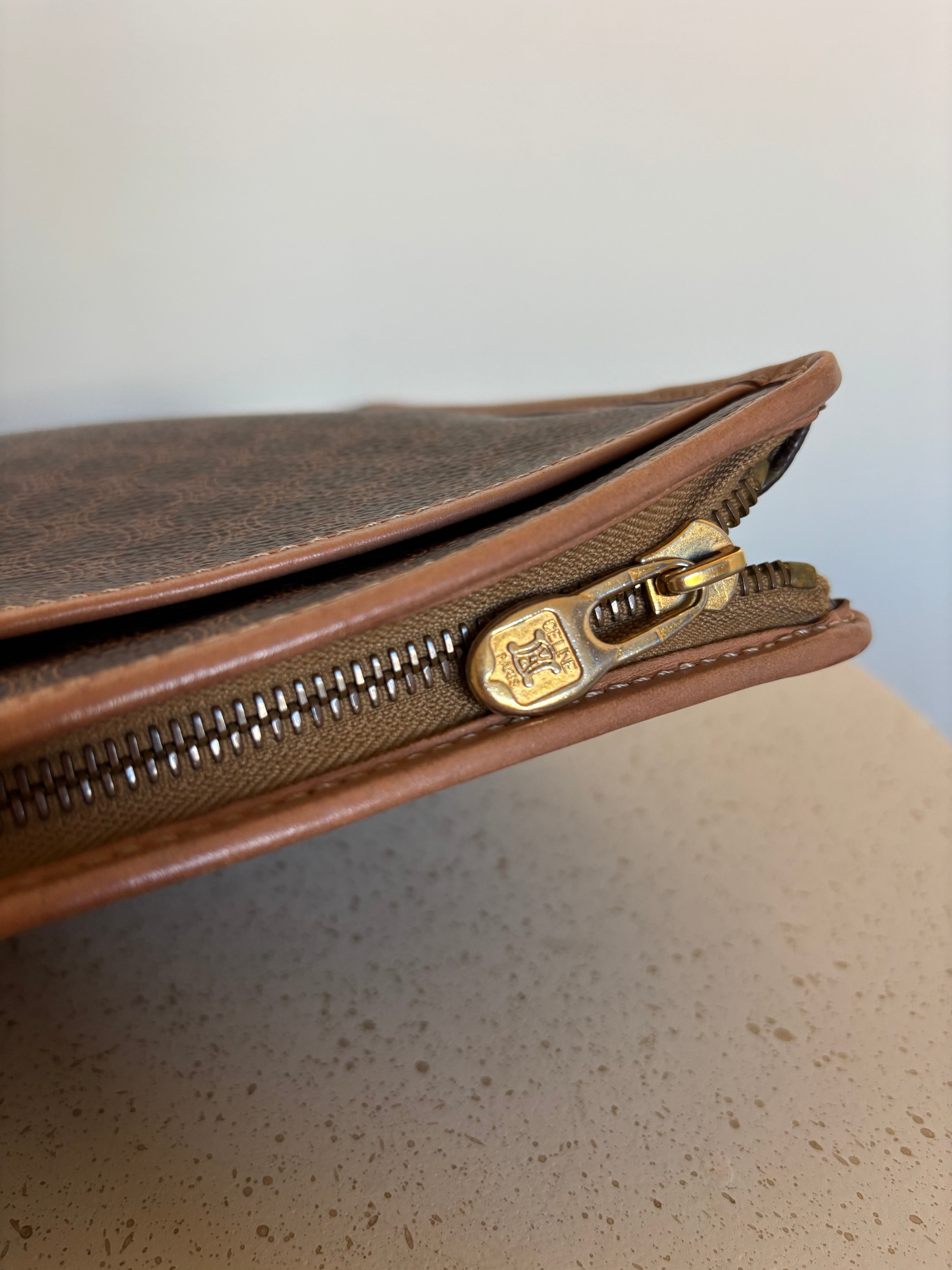 Celine Macadam Canvas Clutch