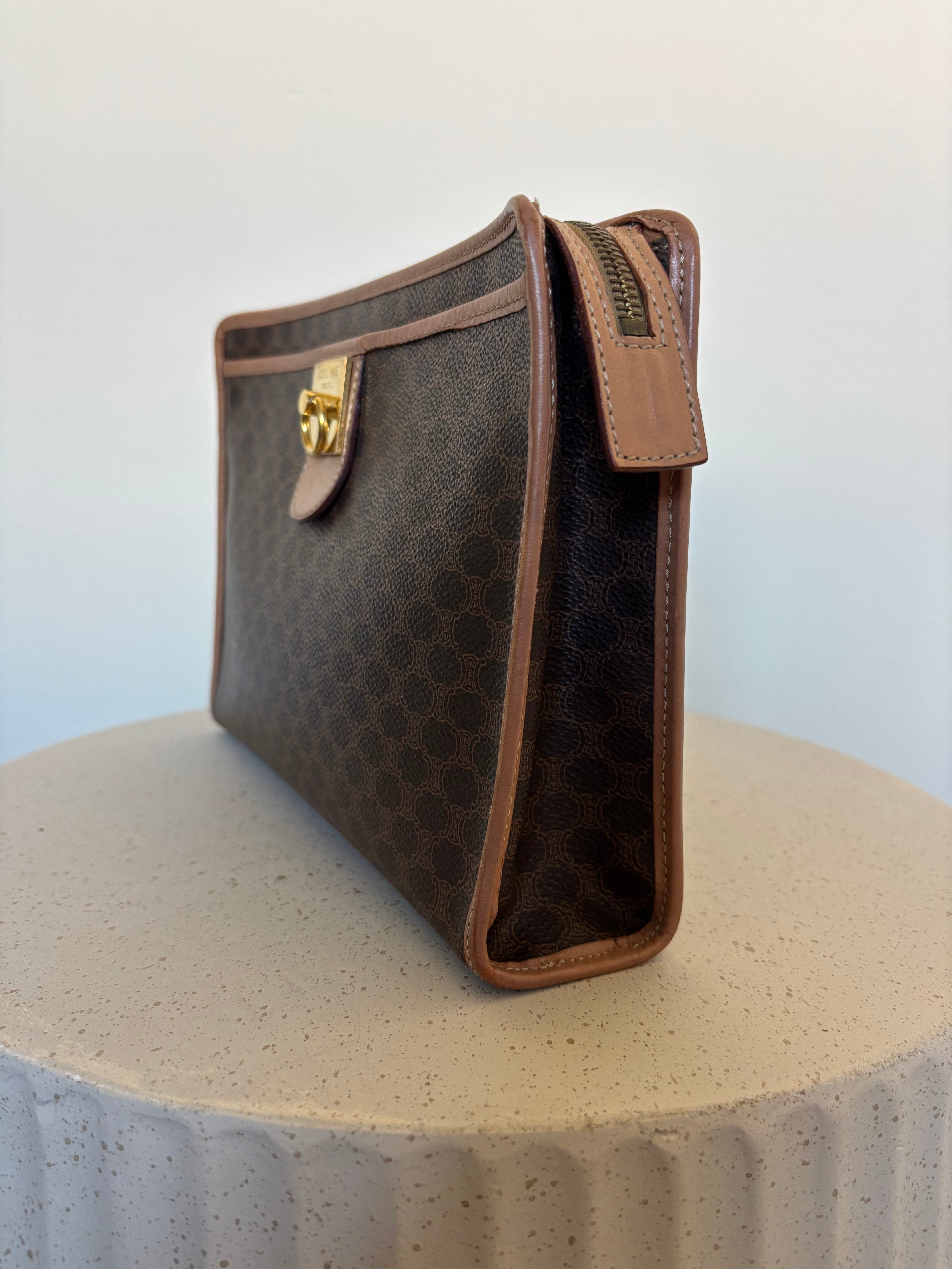 Celine Macadam Canvas Clutch – Laveau Luxury