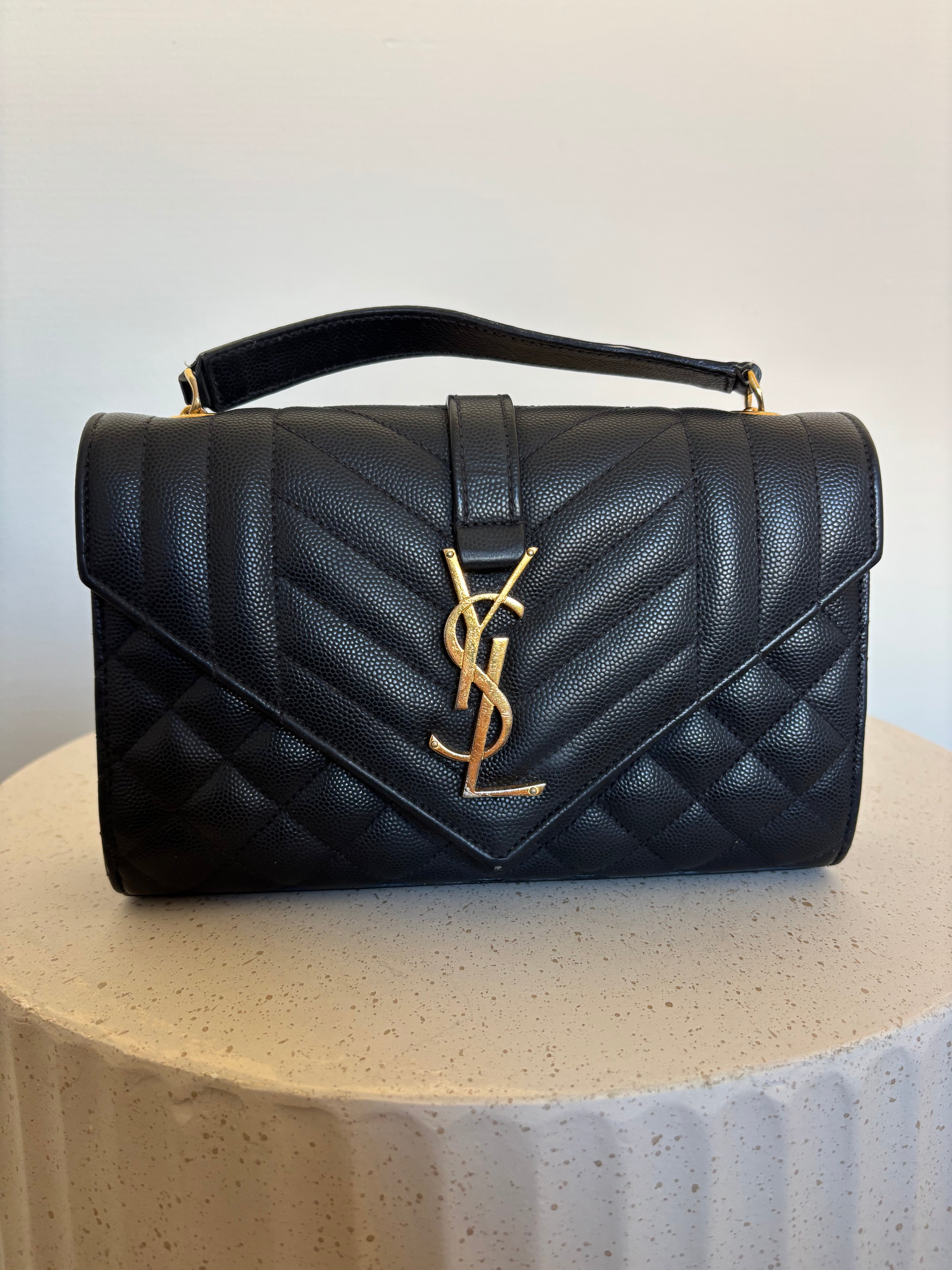 Saint Laurent Quilted Envelope Bag Small