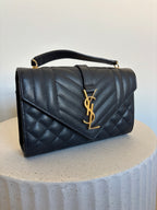 Saint Laurent Quilted Envelope Bag Small