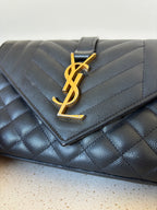 Saint Laurent Quilted Envelope Bag Small