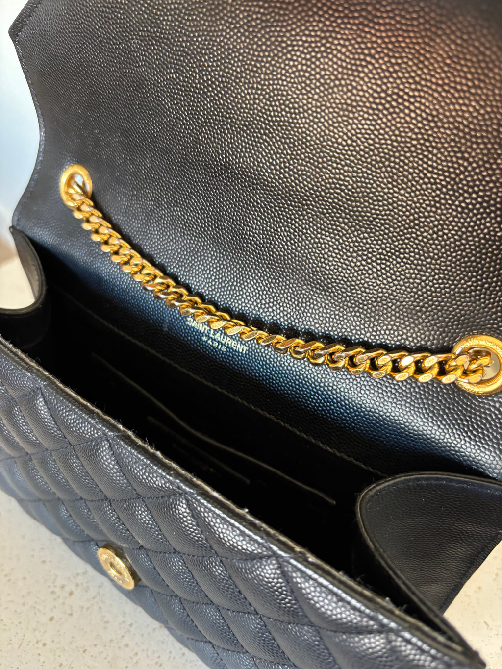 Saint Laurent Quilted Envelope Bag Small