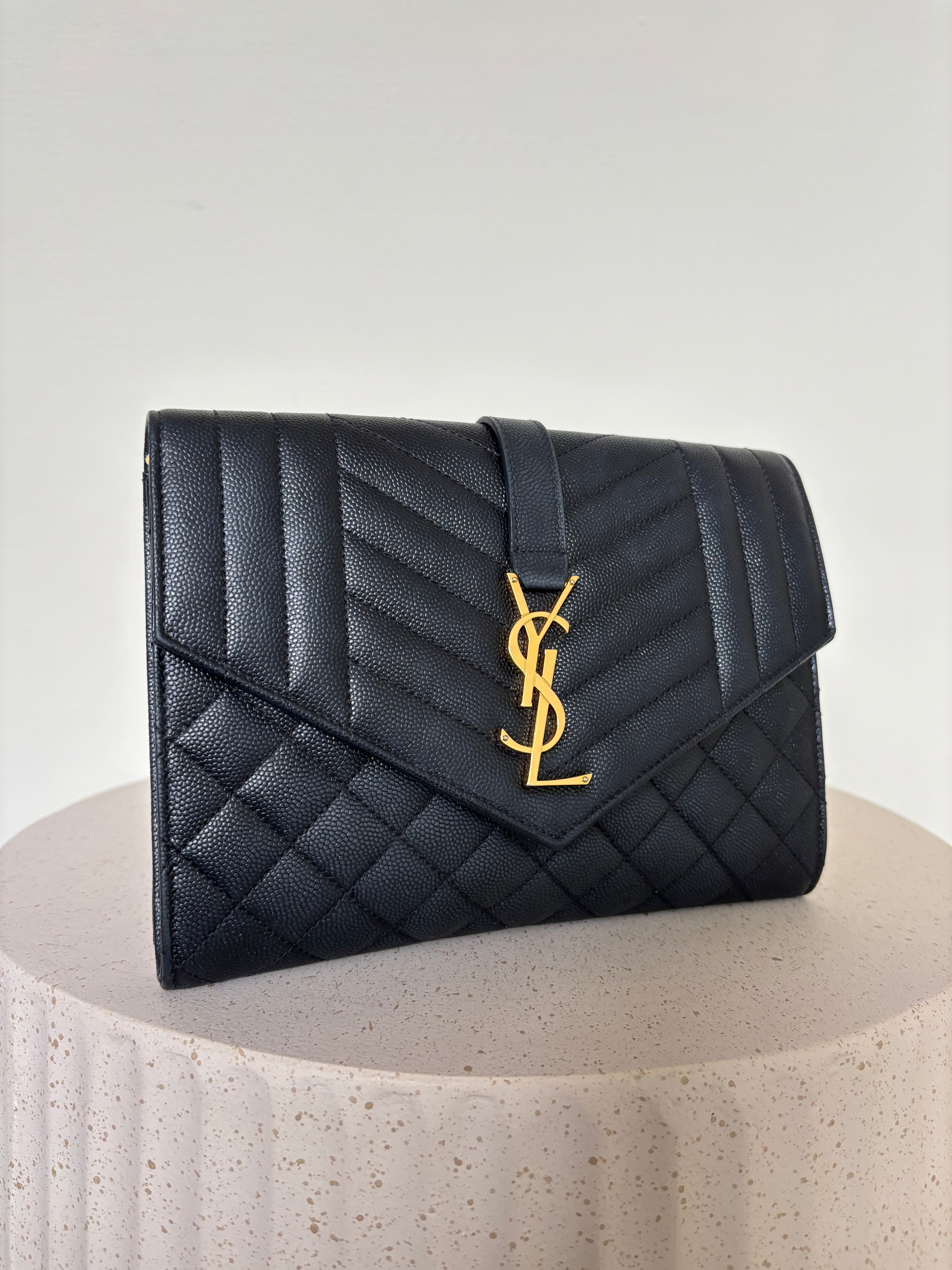 Saint Laurent Envelope Flap Clutch