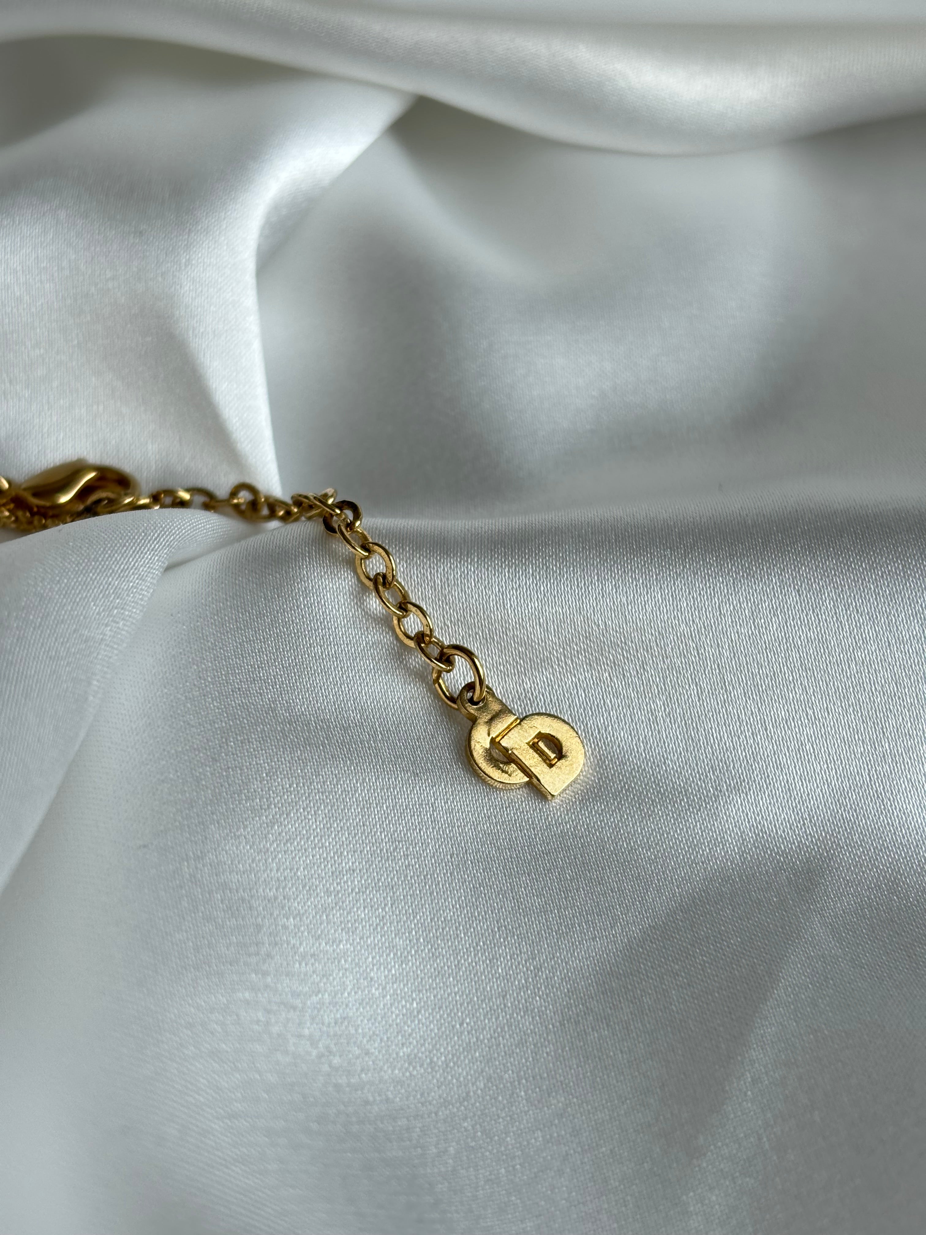 Dior Logo Ketting Goud