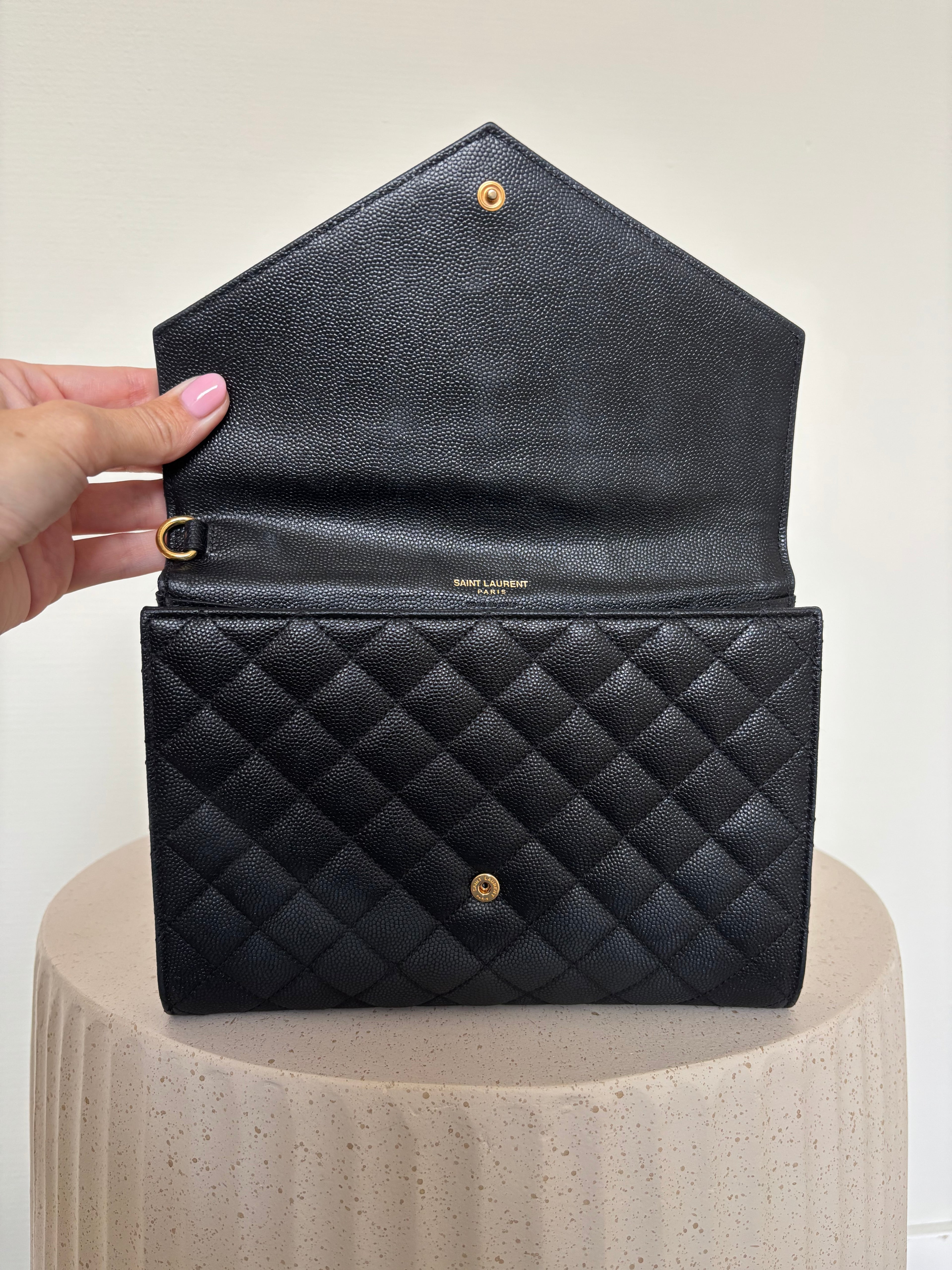 Saint Laurent Envelope Flap Clutch