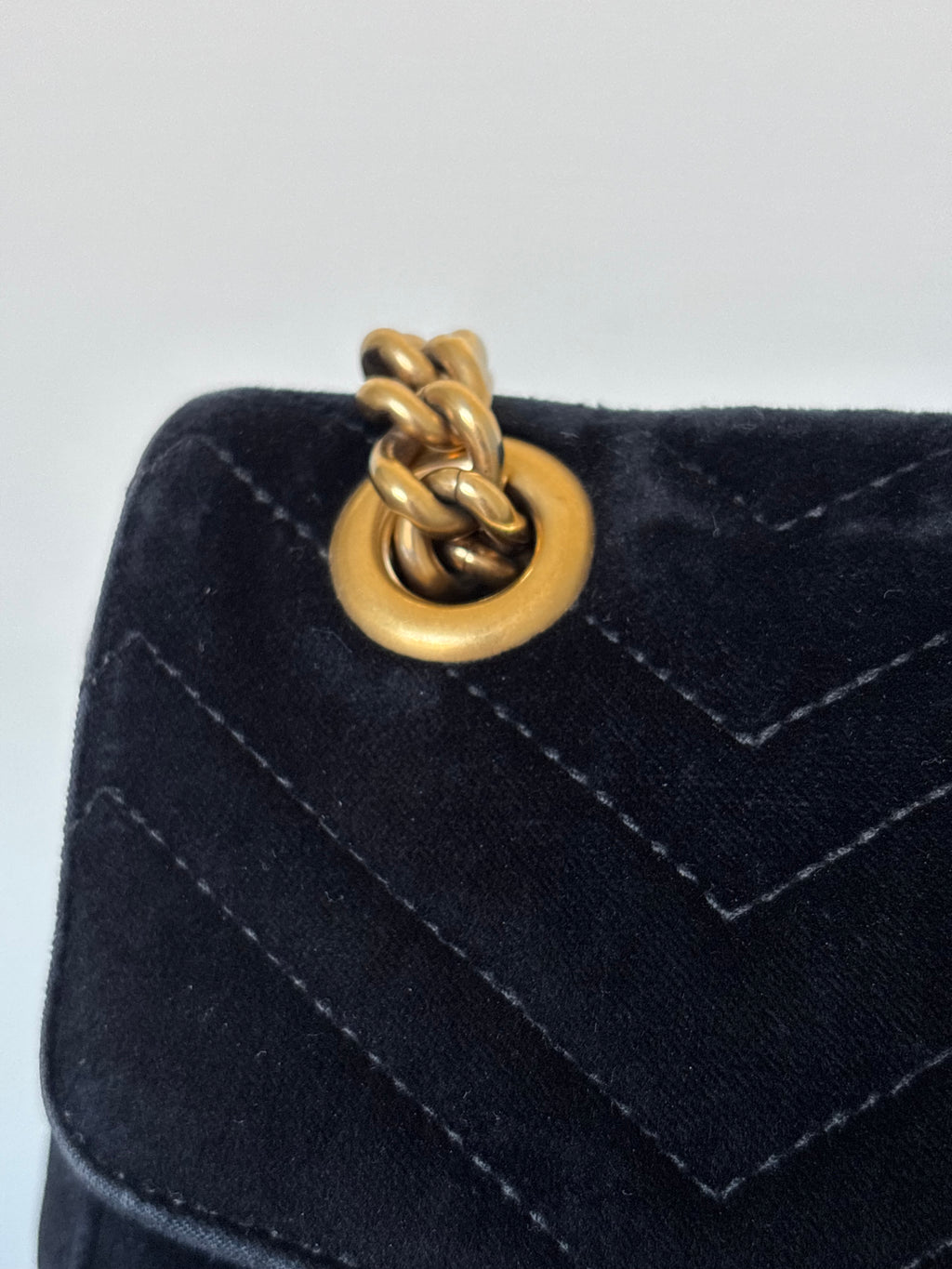 Gucci Velvet GG Marmont Medium