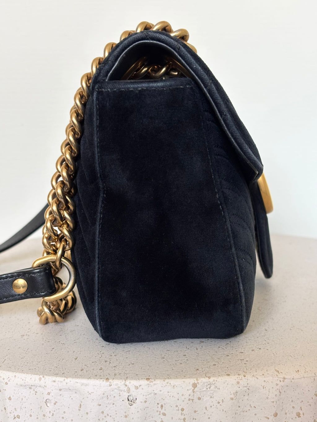 Gucci Velvet GG Marmont Medium