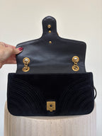Gucci Velvet GG Marmont Medium