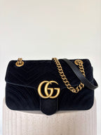 Gucci Velvet GG Marmont Medium