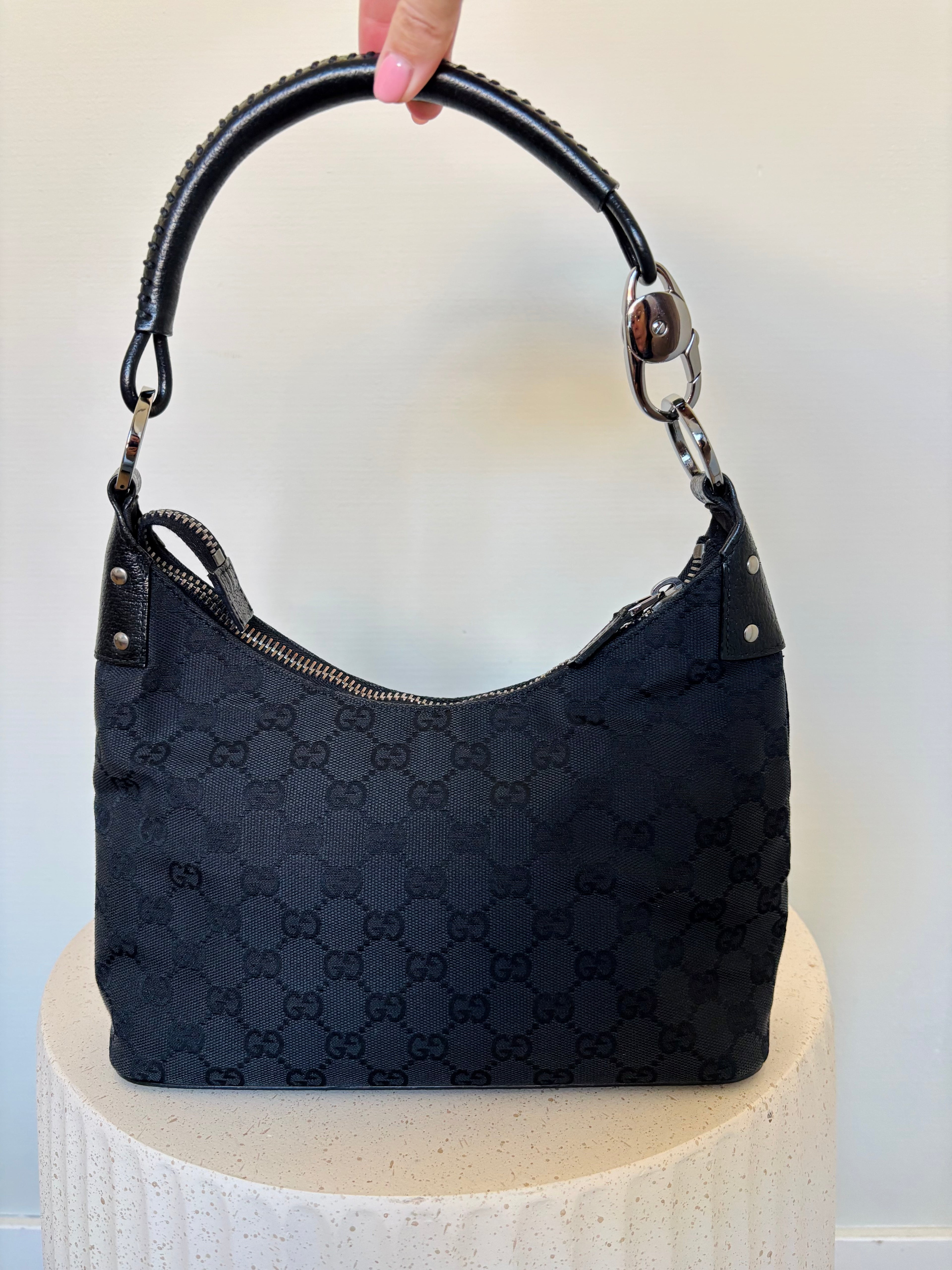 Gucci Canvas Lock Bag