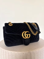 Gucci Velvet GG Marmont Medium