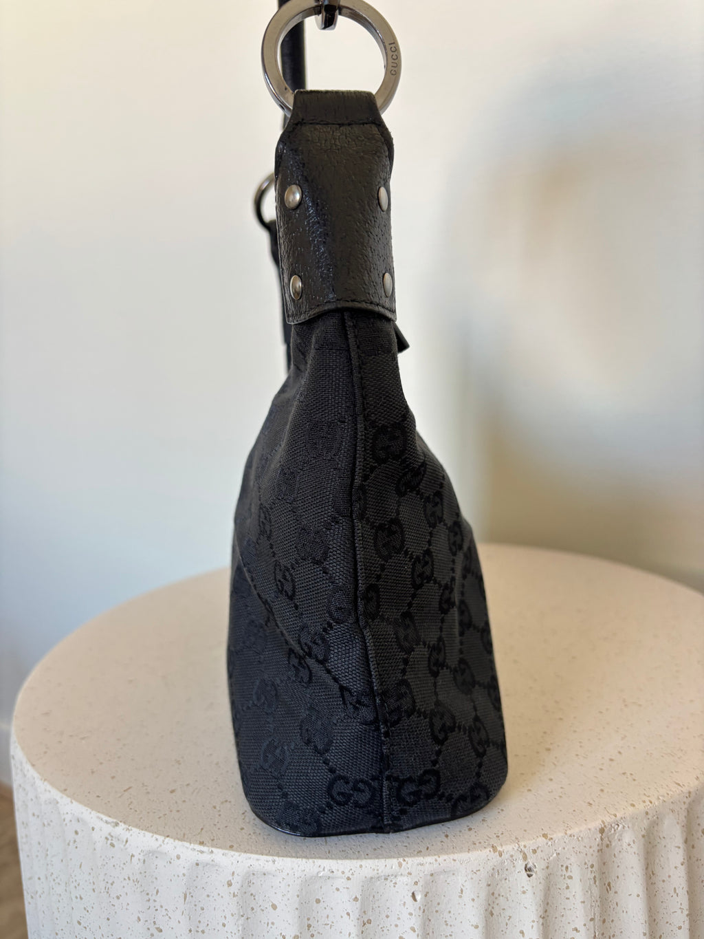 Gucci Canvas Lock Bag