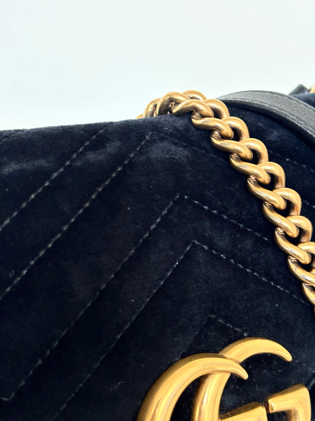 Gucci Velvet GG Marmont Medium