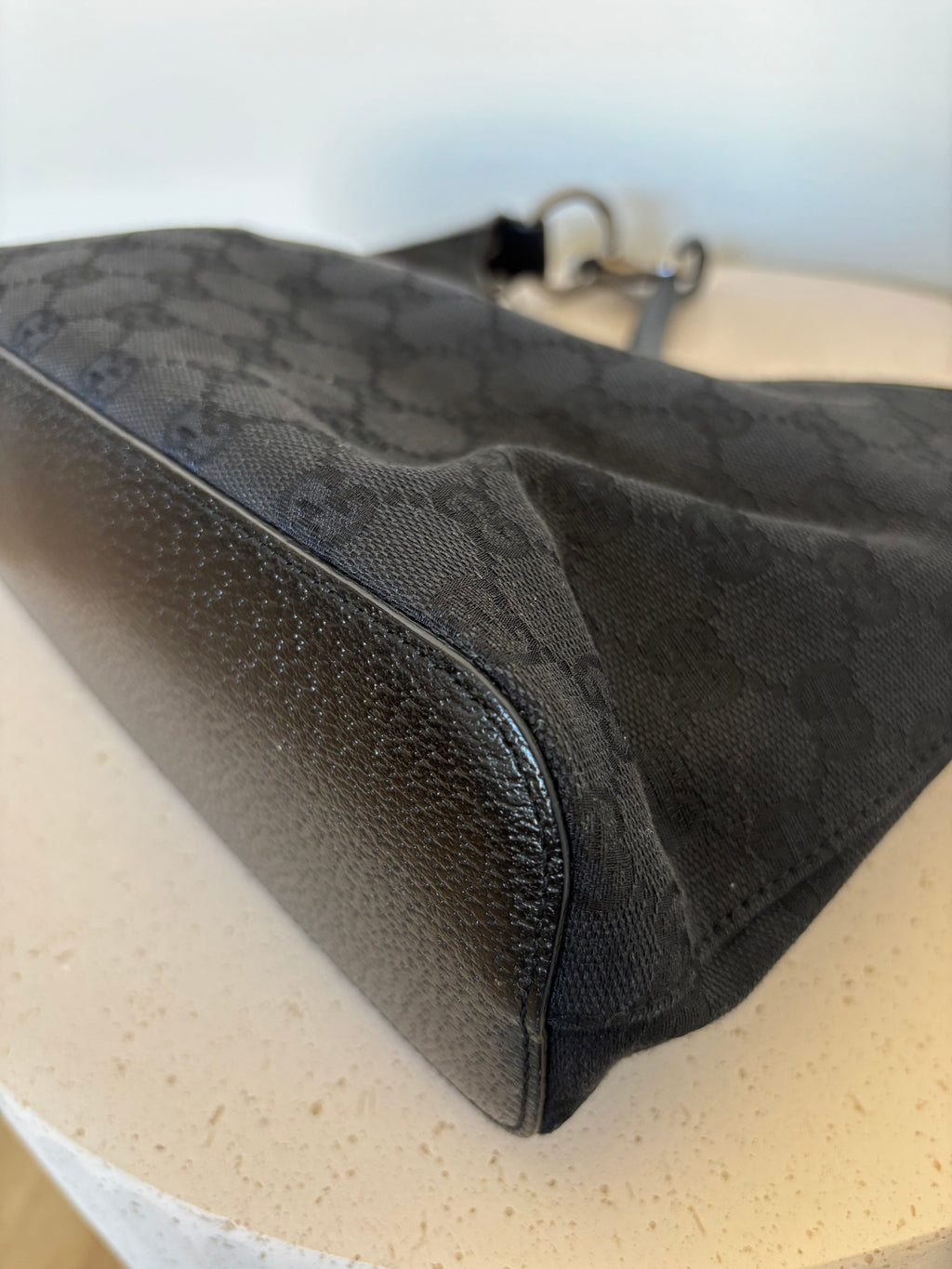 Gucci Canvas Lock Bag
