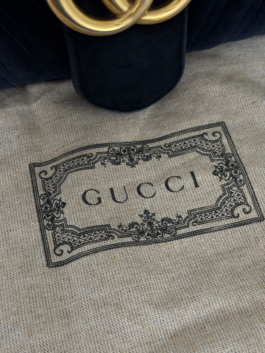 Gucci Velvet GG Marmont Medium