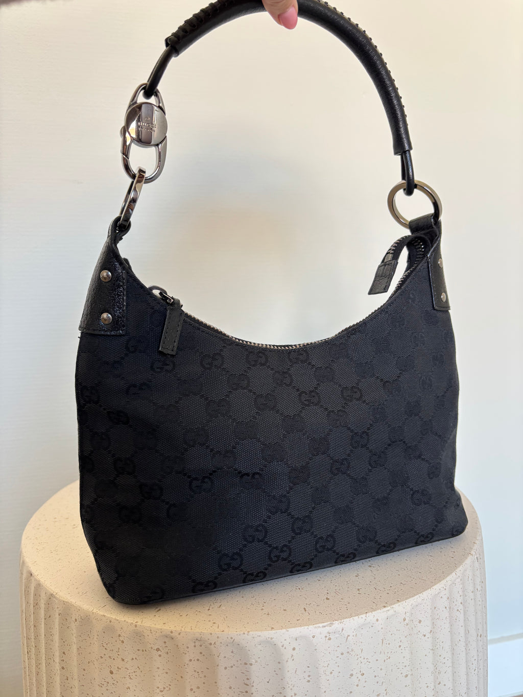 Gucci Canvas Lock Bag