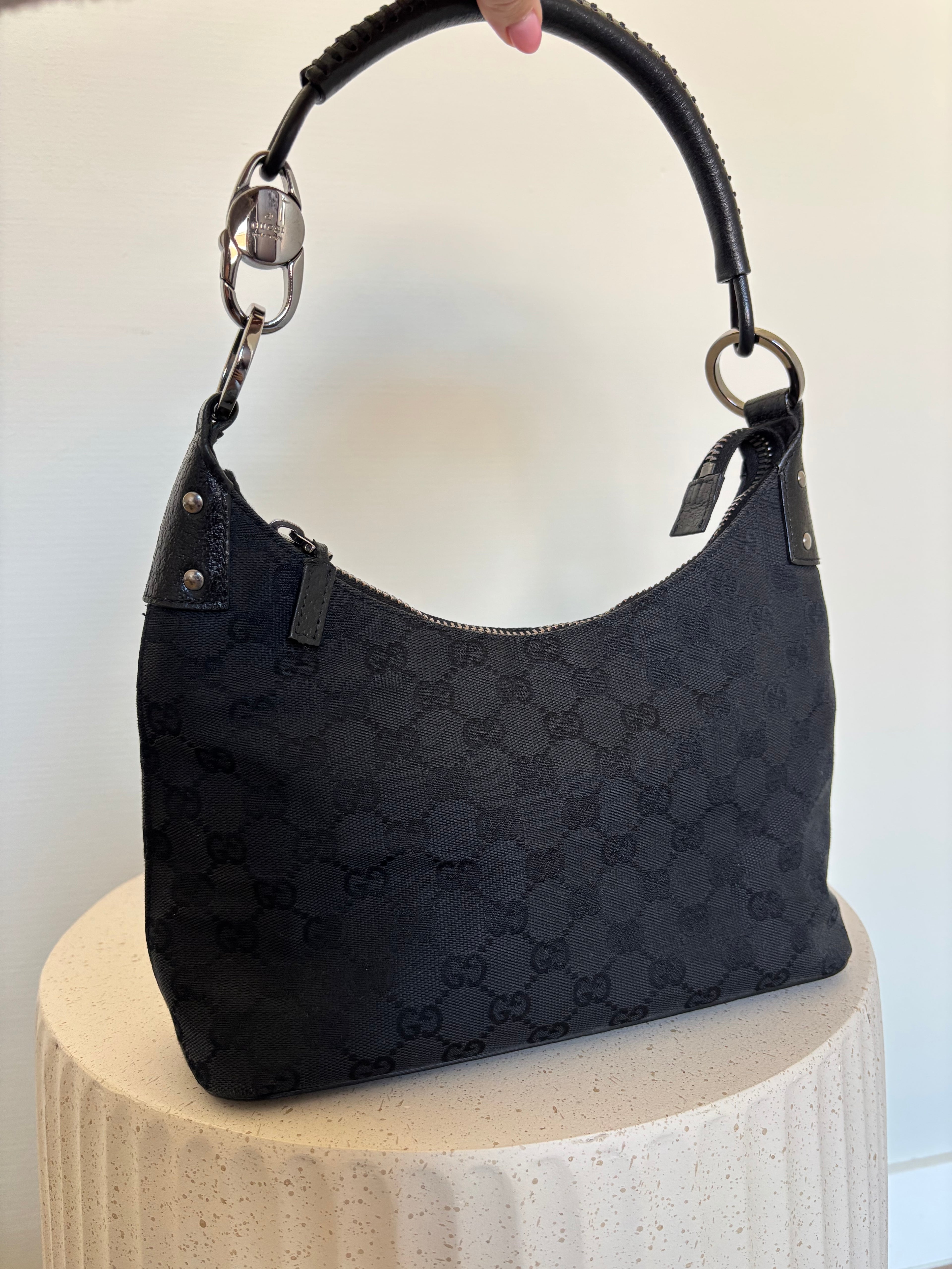 Gucci Canvas Lock Bag