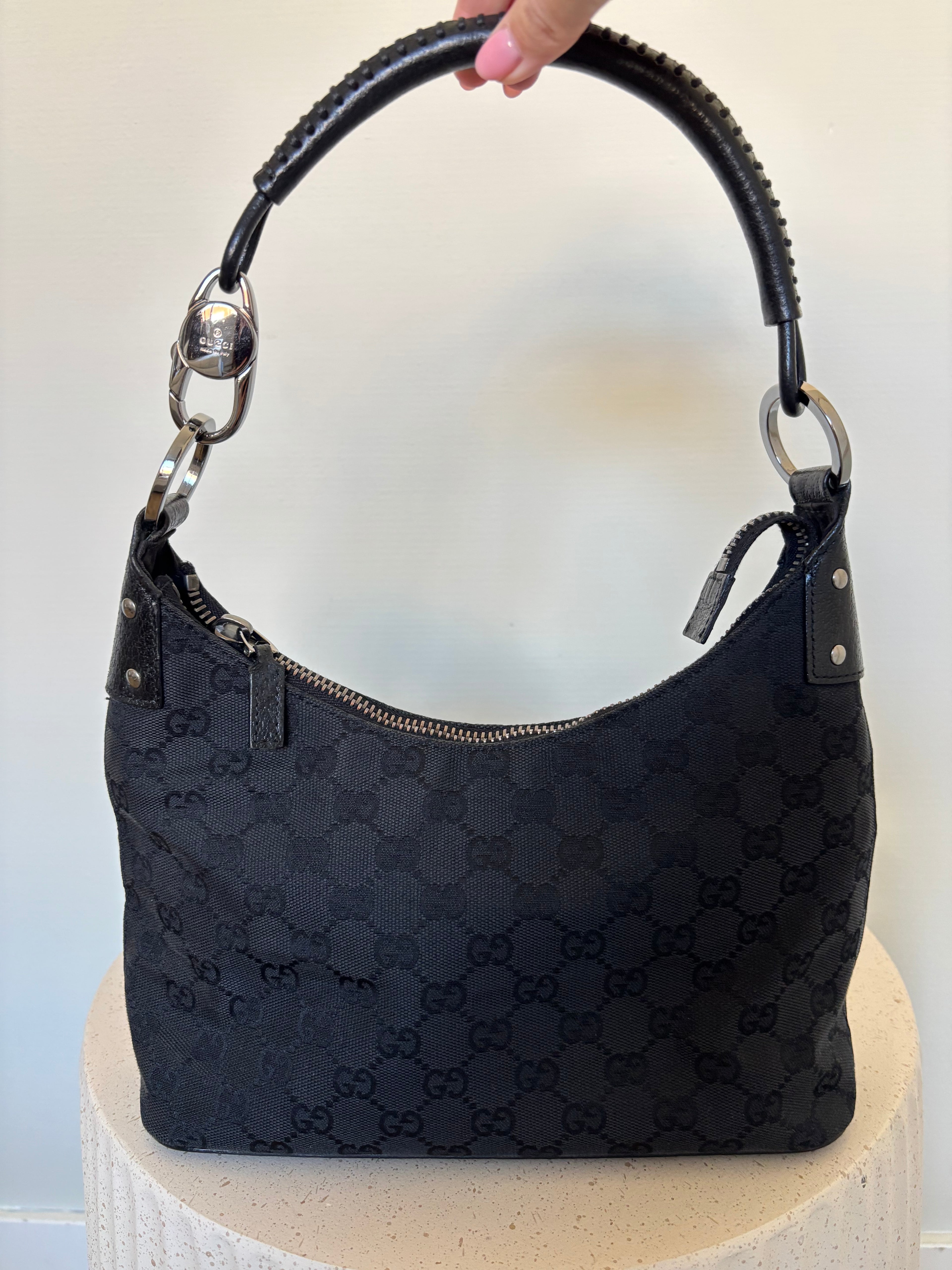 Gucci Canvas Lock Bag