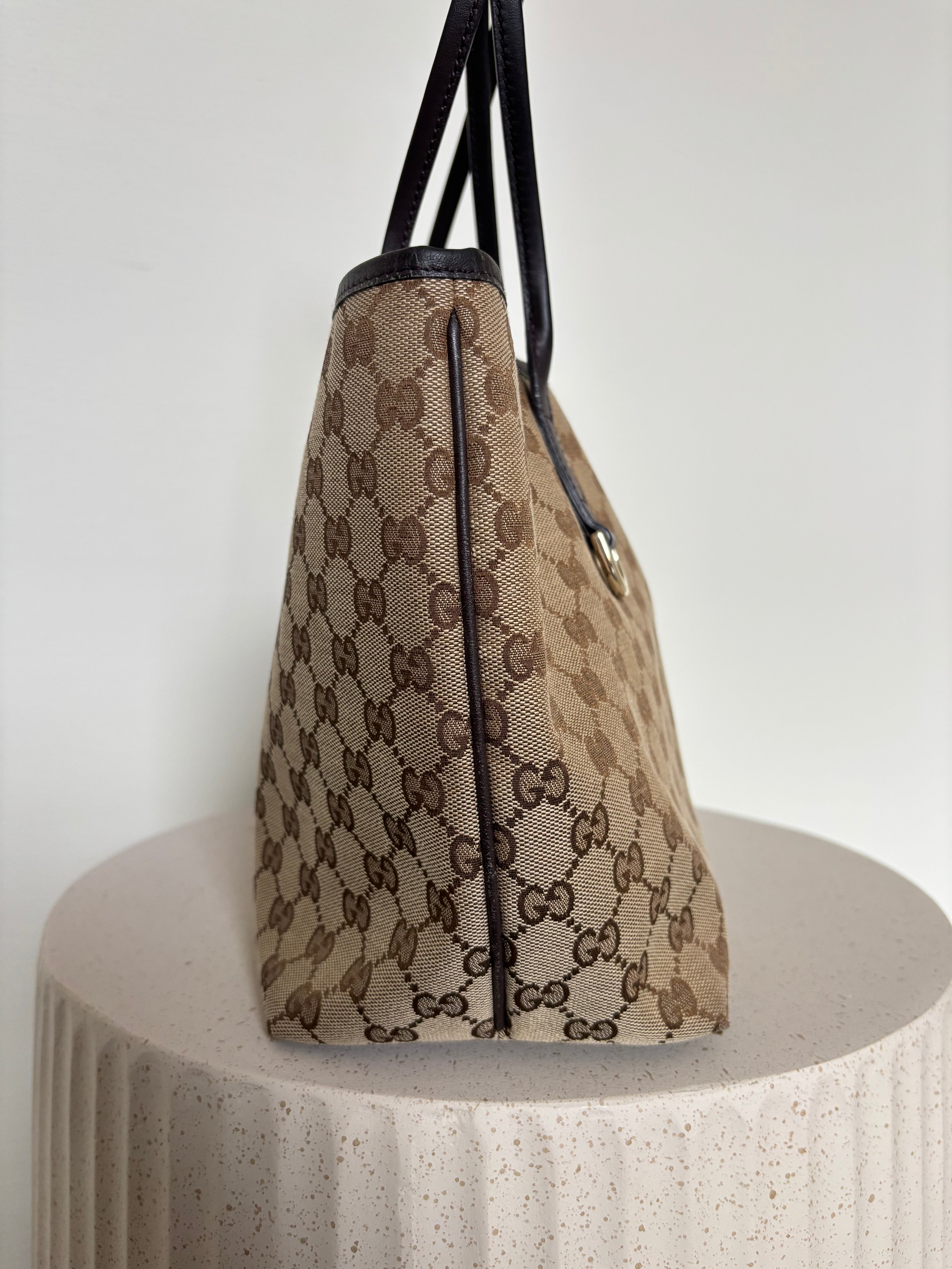 Gucci Britt Canvas Tote Bag