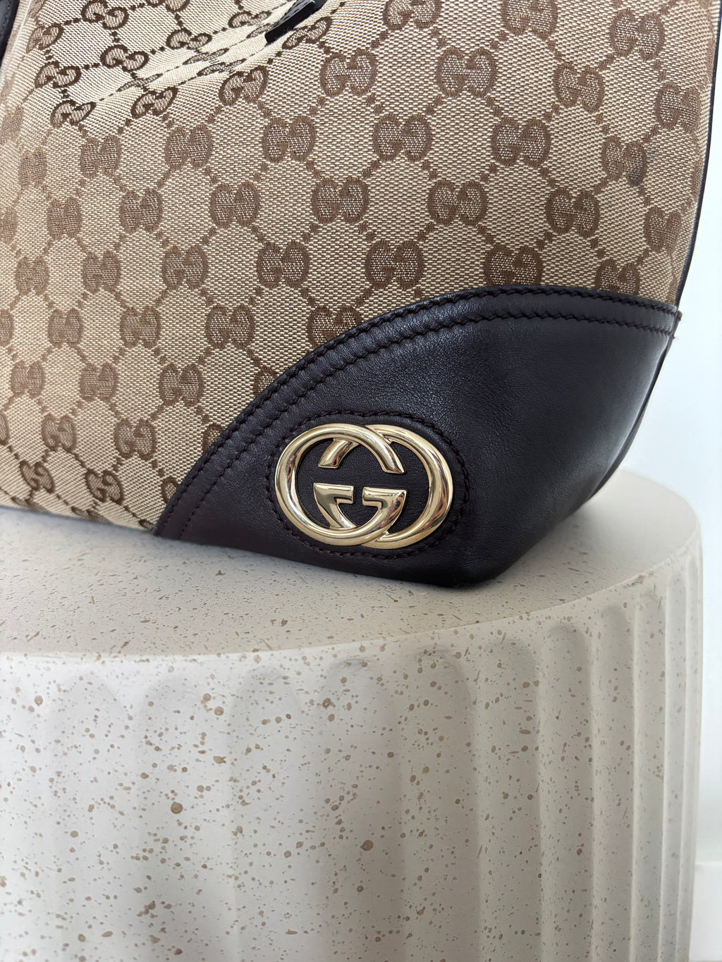 Gucci Britt Canvas Tote Bag